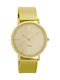 Oozoo Vintage Watch with Gold Metal Bracelet