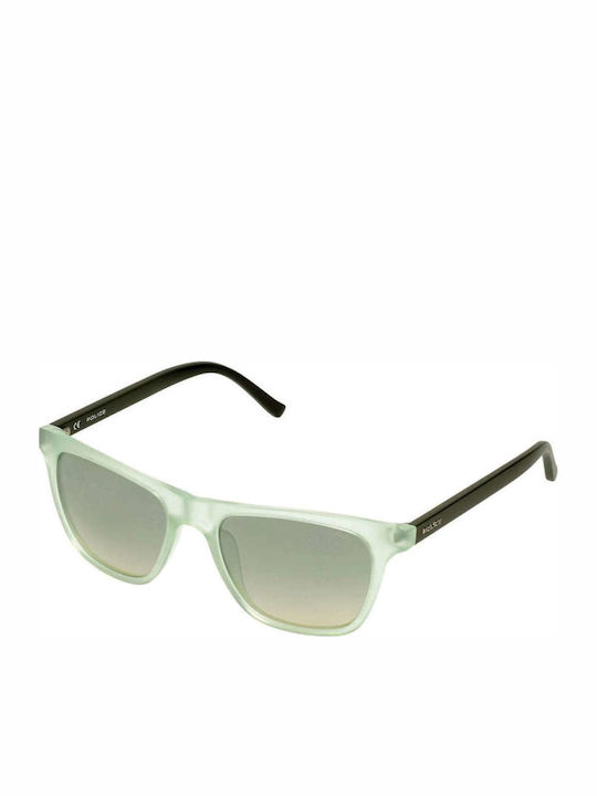 Police Hot 1 Men's Sunglasses with Green Plastic Frame and Green Lens S1936 ADVV