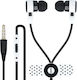 Forever CM-200 In-ear Handsfree Ακουστικά με Βύσμα 3.5mm Μαύρο