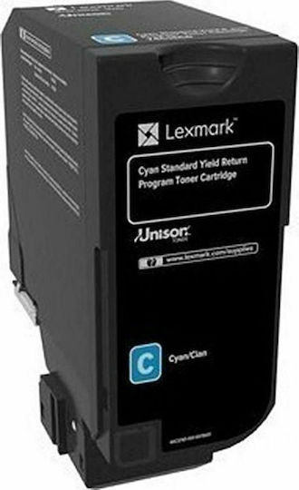 Lexmark 74C2SC0 Original Toner Laser Printer Cyan Return Program 7000 Pages