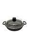 Risoli Granito Flacher Topf aus Gussaluminium 32cm