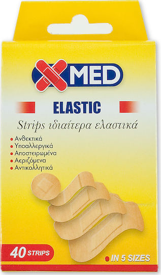 X-Med Elastic Strips Αυτοκόλλητα Επιθέματα 40τμχ