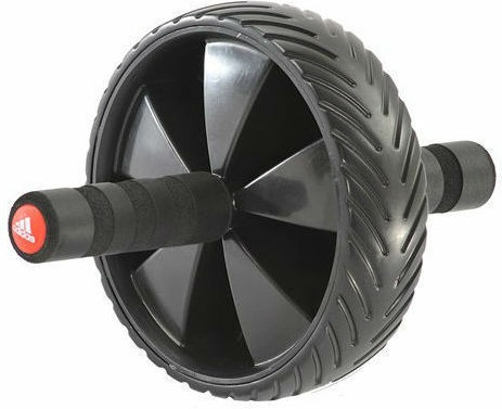 adidas 11404 Abdominal Wheel Black with Anti-Slip Handles