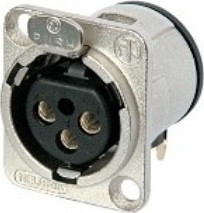 Neutrik Plug XLR female Silver (NC3FD-L-1)