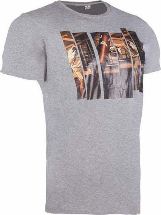 Lonsdale Durham Grey Men's Short Sleeve T-shirt Gray