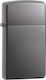 Zippo Slim Windproof Flame Lighter in Black Color