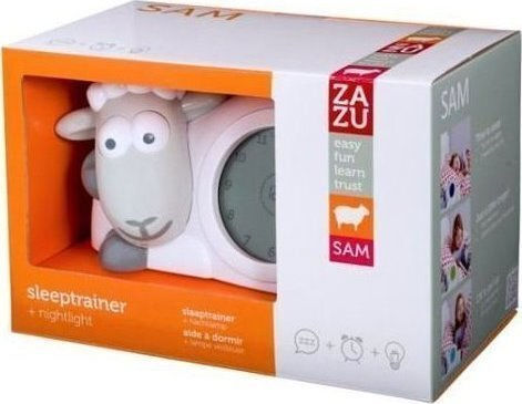 Zazu Kids Sleep Toy Sam Learning Alarm Clock with Sounds for 36++ Months (Various Designs/Assortments of Designs) 1pc