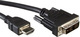 Roline Кабел DVI-D мъжки - HDMI мъжки 3м Черен (11.99.5532)