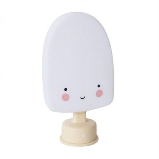 A Little Lovely Company Led Παιδικό Διακοσμητικό Φωτιστικό Mini Popsicle Light White Λευκό