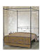 Νo35 Bed Double Metal Pink for Mattress 150x200cm