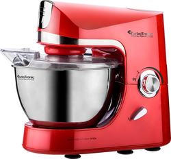 Turbotronic Κουζινομηχανή 1500W με Ανοξείδωτο Κάδο 4.5lt Red