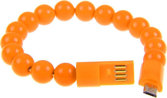 Χάντρες USB 2.0 to micro USB Cable Πορτοκαλί 1m (38891034)