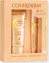 Coverderm Комплект за грим за лице и очи SPF20 № 9 и черно 2 броя
