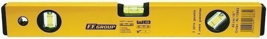 F.F. Group 13882 Spirit Level Aluminum 30cm with 3 Eyes