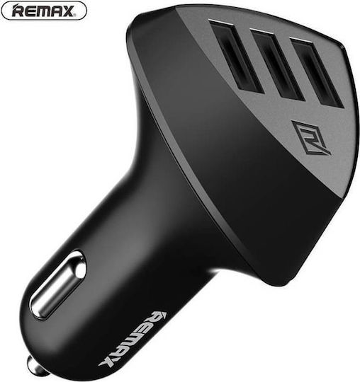 Remax Car Charger Black Aliens 3 Total Intensity 4.2A with Ports: 3xUSB