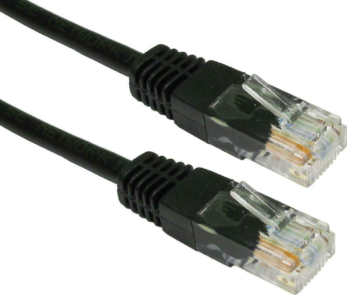 Powertech U/UTP Cat.6e Καλώδιο Δικτύου Ethernet 5m Μαύρο (CAB-N076 .