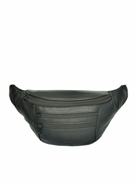 Lavor Men's Leather Waist Bag Black