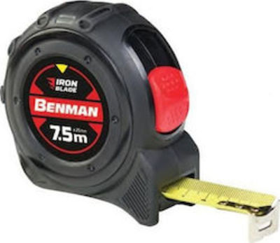 Benman Banda de măsurat cu resetare automată și magnet 25mm x 7.5m