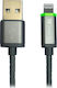 Sandberg Braided LED USB to Lightning Cable Γκρι 1m (480-10)