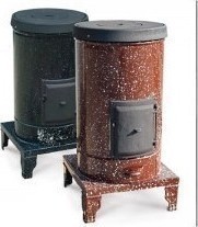 Ntontos Νο700 Metallisch Holzofen 10kW Braun