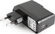 Gembird Handyladegerät Ohne Kabel mit USB-A Ausgangsanschluss in Schwarz (MP3A-UC-AC1-B)