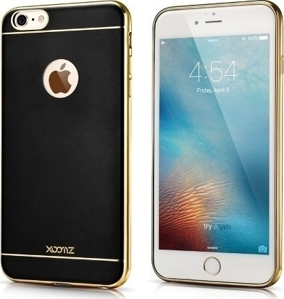 Xoomz Xoomz Back Задна корица Изкуствена кожа Черен (iPhone 6/6s - iPhone 6/6s)