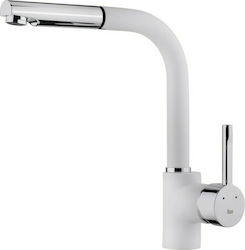 Teka Ark 938 Fashion Tall Kitchen Faucet Counter with Shower White