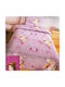 Dimcol Princess Set Kids Duvet Cover Single with Pillowcase Cotton Purple 160x240cm