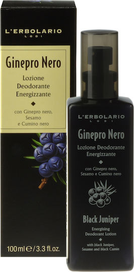 L' Erbolario Black Juniper Φυσικό Αποσμητικό σε Spray Χωρίς Αλουμίνιο 100ml