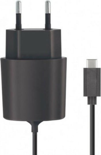 Forever Charger with Built-in Cable USB-C Blacks (GSM022153)