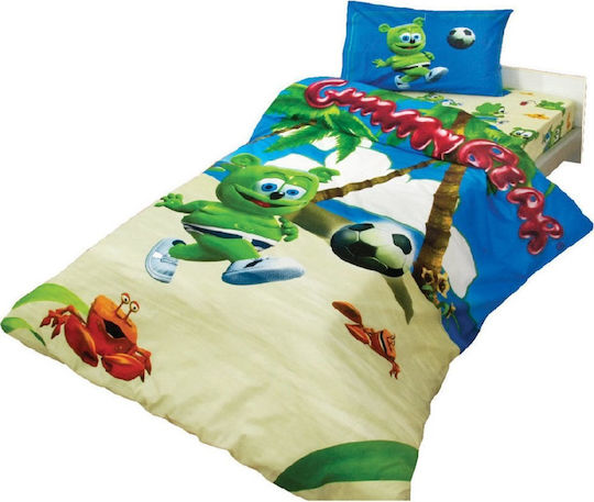 Viopros Kinderbettdecke Set für Kinder Einzel mit Kissenbezug Mehrfarbig 160x240cm