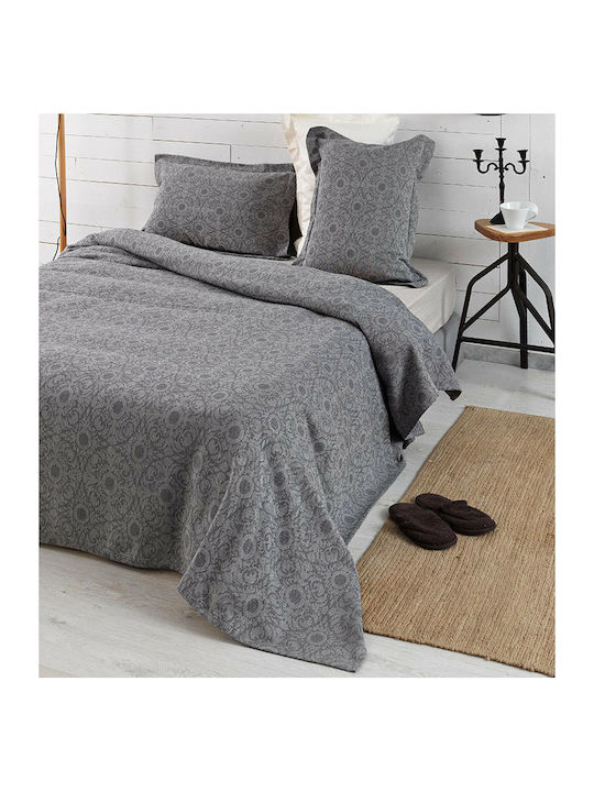 Palamaiki Tulipan Set Blanket Pique Single 170x250cm. Gray