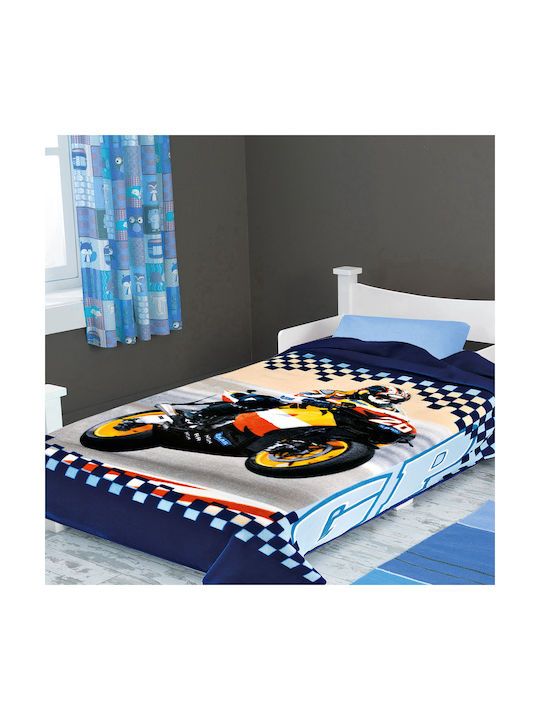 Belpla Blanket Spain Velvet Ster 222 Blue 160x220cm