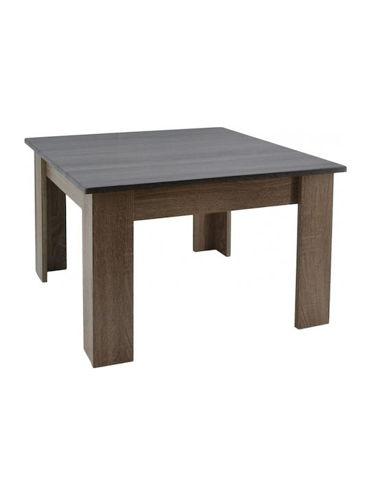 Square Wooden Coffee Table Natural L70xW70xH45cm