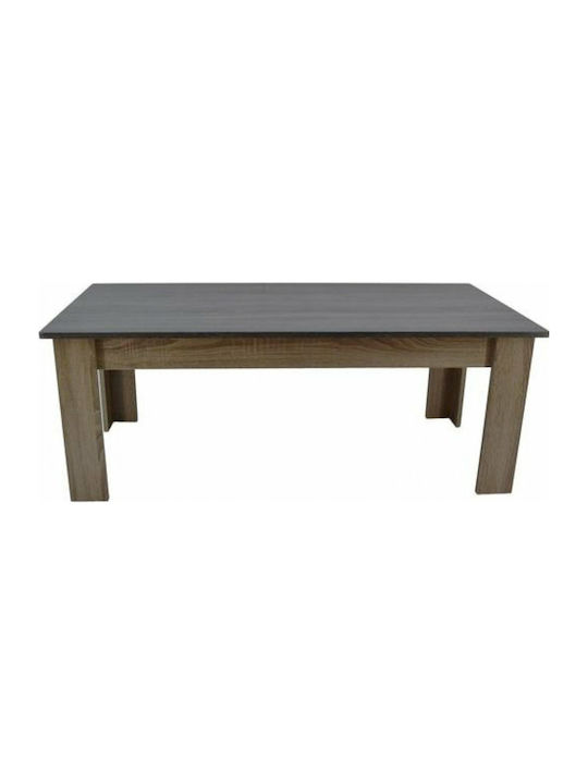 Rectangular Wooden Coffee Table Natural L120xW60xH45cm