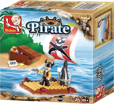 Sluban Τουβλάκια Pirate: Raft για 6+ Ετών 64τμχ