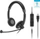 Sennheiser SC 75 USB MS On Ear Multimedia Headphone with Microphone 3.5mm Jack / USB-A