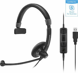 Sennheiser SC-45-USB-MS Pe ureche Căști Multimedia cu microfon și conexiune USB-A / Jack de 3,5 mm