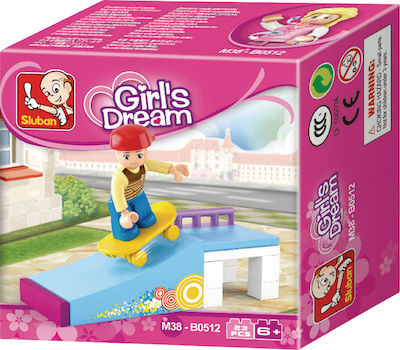 Sluban Τουβλάκια Girls Dream: Skater για 6+ Ετών 23τμχ