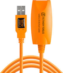 Tether Tools CU1917 USB 2.0 USB-A male σε USB-A female Πορτοκαλί 5m