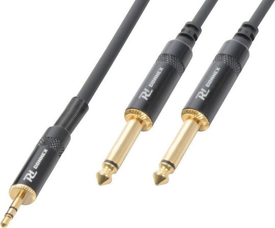 Power Dynamics Cable 2x 6.3mm male - 3.5mm male 6m (CALIN146)