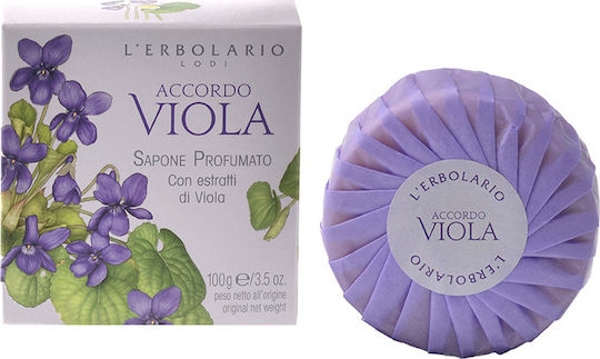 L' Erbolario Accordo Viola Sapone Profumato Μπάρα Σαπουνιού 100gr
