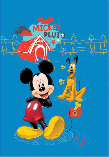 Borea Pătură Catifea Mickey & Pluto Albastru 160x220cm