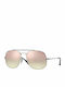 Ray Ban General Sunglasses with Silver Metal Frame and Pink Gradient Mirror Lens RB3561 003/7O