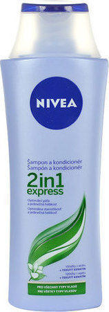 Nivea 2 in1 Express Conditioner Шампоан за Всички Типове Коса 250мл