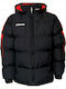 Zeus Giubbotto Rangers Men's Winter Puffer Jacket Black / Red