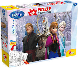 Kids Puzzle Frozen My Friends Double Face for 3++ Years 108pcs Lisciani Giochi