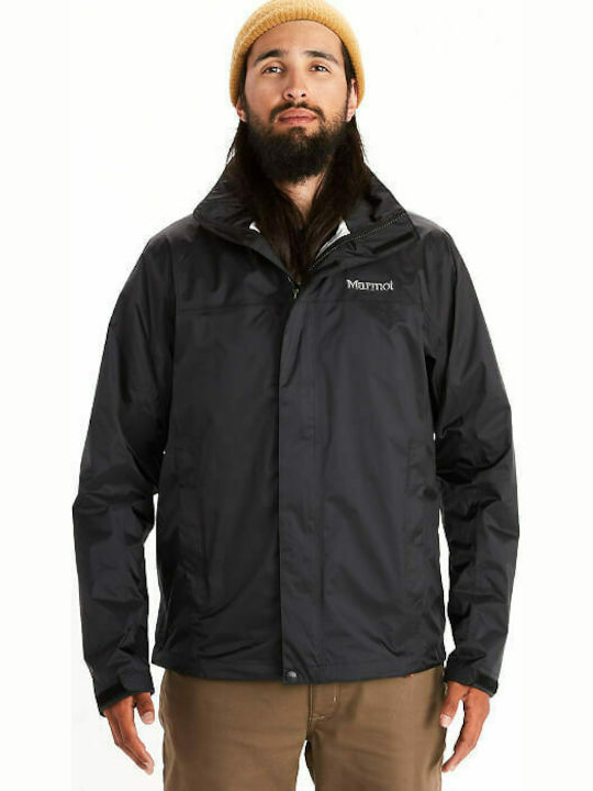 Precip Geci Barbat Χειманică Waterproof și cu Protecție Împotriva Vântului Black