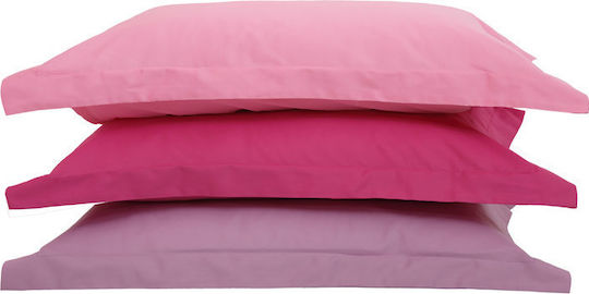 Anna Riska Παπλωματοθήκη Βαμβακοσατέν Μονή 160x240 Luxury Pink