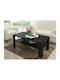 Rectangular Central Coffee Table Inter Wooden Brown W111xL65xH47cm